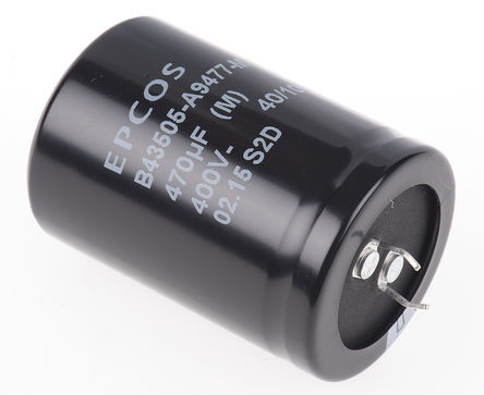 Condensador electolítico snapin 470uF 400V 35X50