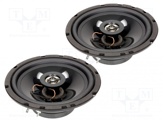 Pareja altavoces coche 2 vías 165mm 120W 4Ω CL Italia. Mod. CL-018165