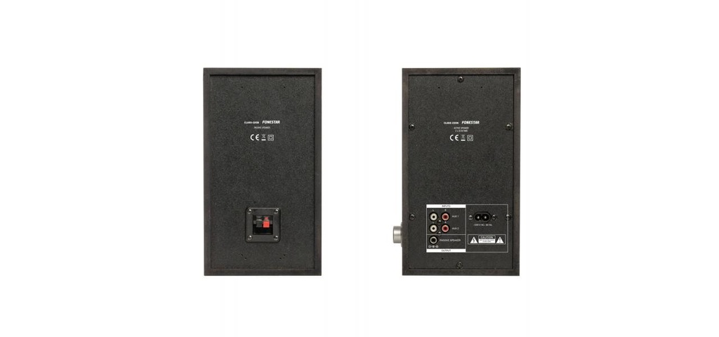 Pareja altavoces activos negros 2x20W RMS Fonestar. Mod. CLASS-220N