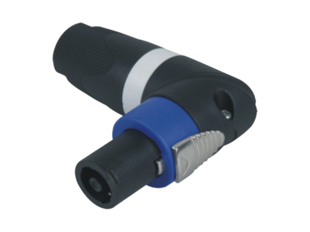 Conector speakon macho acodado 4 contactos. Mod. CNC1151