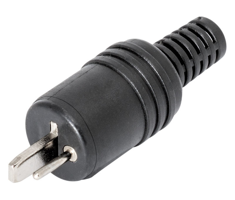 [CON238ELM] Conector macho de altavoz punto - raya Mod CON238