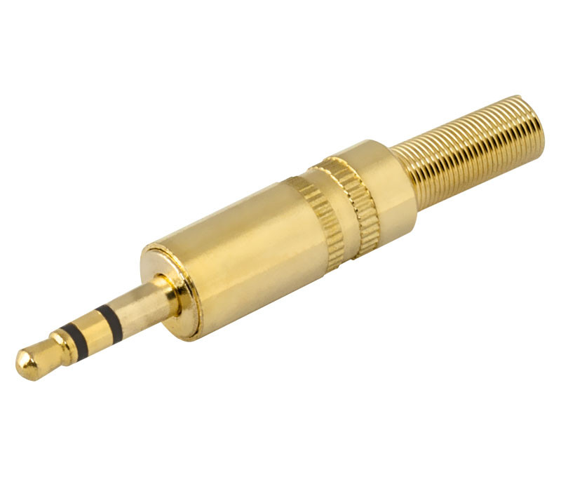 [CON650ELM] Conector Jack macho 3.5mm estéreo metal. Mod. 1007