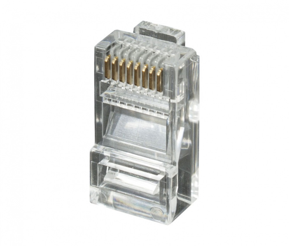 Conector modular RJ45 8P/8C UTP Cat.6 de 3 micras oro  CON919