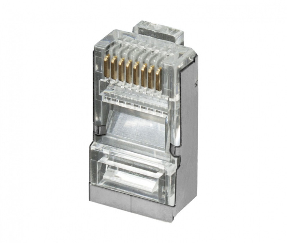 Conector modular RJ45 8P/8C FTP Cat.6 de 3 micras oro  CON920