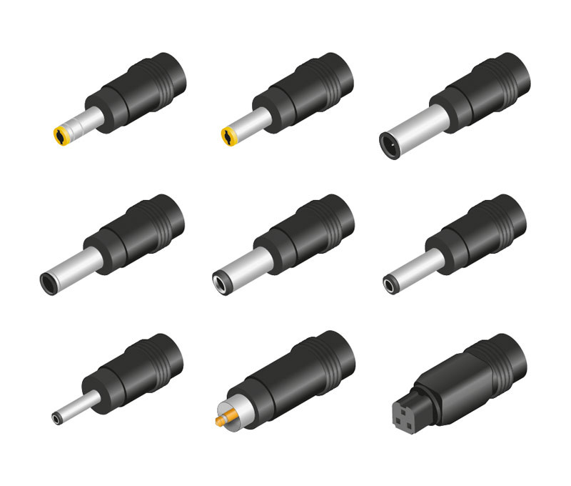 Adaptador conector para alimentador clavija 2.1. Mod. CONKIT001