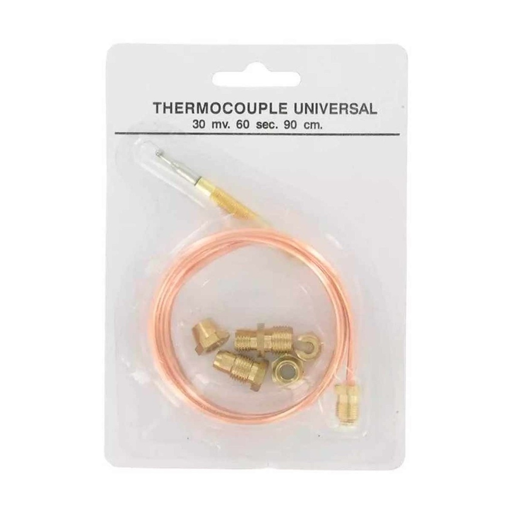 Conjunto Termopar Gas Universal 600mm (5 Accesorios). Mod. CPAR0600