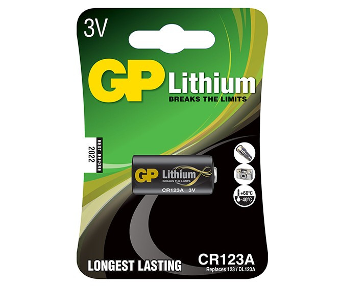 [GPG077] Pila litio 3V CR123GP