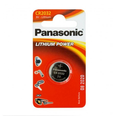 Pila litio 3V de botón Panasonic blister. Mod. CR2032B