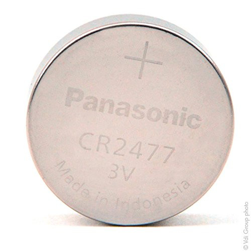 Pila botón litio 3V Panasonic. Mod. CR2477TM