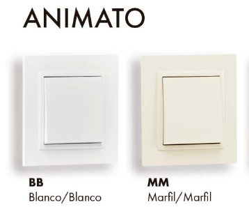 Marco doble Animato blanco Efapel. Mod. 90920 TBB