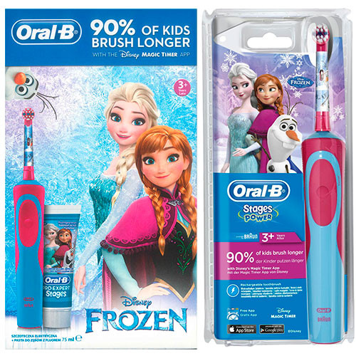 Kit Cepillo eléctrico Oral B Kids Frozen. Mod. D12513KFROZKIT