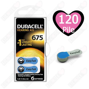 Pila DURACELL para audífono 1.45V. Mod. DA675