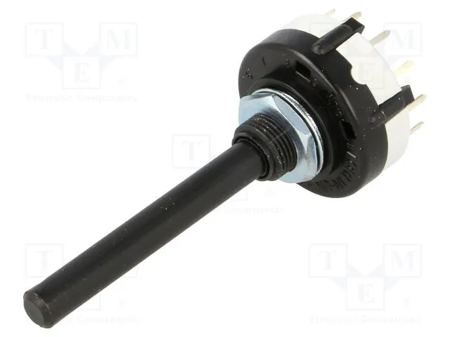 [CK1050TME] Conmutador rotativo 6 posiciones 2 polos 1A 24V. Mod. CK1050
