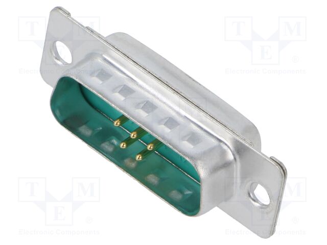 Conector D-Sub 7 pin macho soldar. Mod. DA7W2PA00LF
