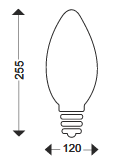 Lámpara Led ED120 E27 48W Aluminio Termoplástico. Mod. ED120