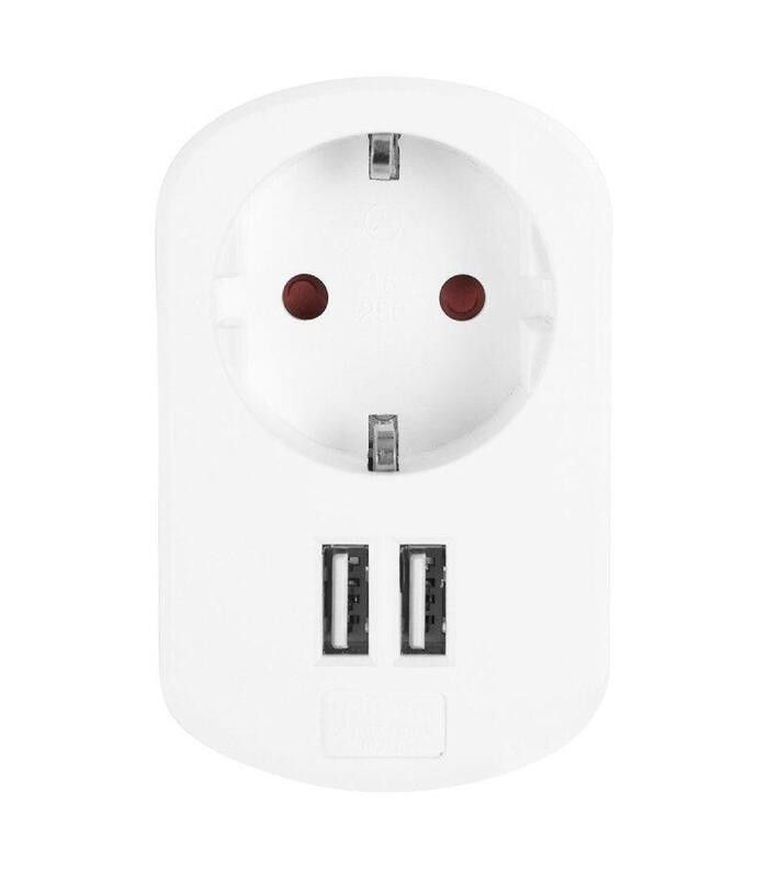 [EN1200ORB] ENCHUFE 1 TOMA SCHUKO/ 2 TOMAS USB. Mod. 420045G