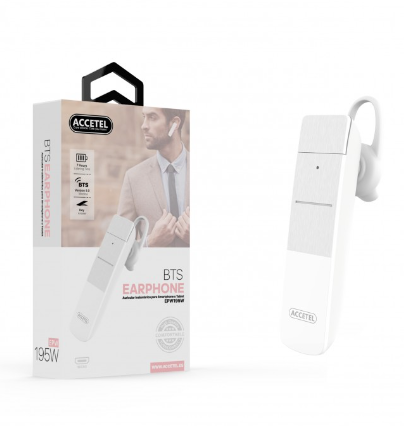 Mini Auricular Inalámbrico Bluetooth Blanco Accetel. Mod. EPW195W