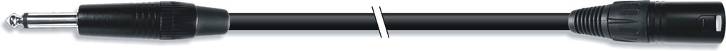 Conexión audio Jack 6,3 Mono a XLR macho 1 metro. Mod. 4301-1