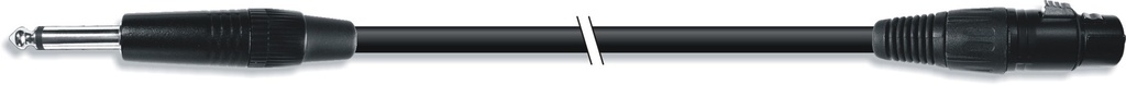 Conexión Jack 6,3 Mono a XLR hembra 2 Metros. Mod. 43002ELG