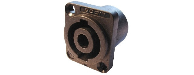 [EQ9062BEME] Conector speakon hembra chasis 2 pins. Mod. MBA115