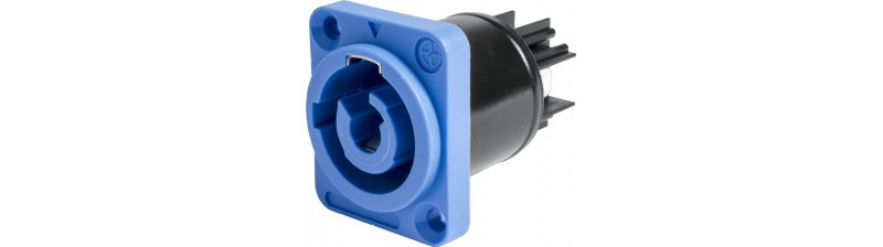 Conector chasis powercon IN entrada de corriente 20A. Mod. SAC3MPA