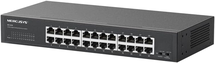 Switch 24 puertos 10/100/1000 Mercusys rack. Mod. MS124GS