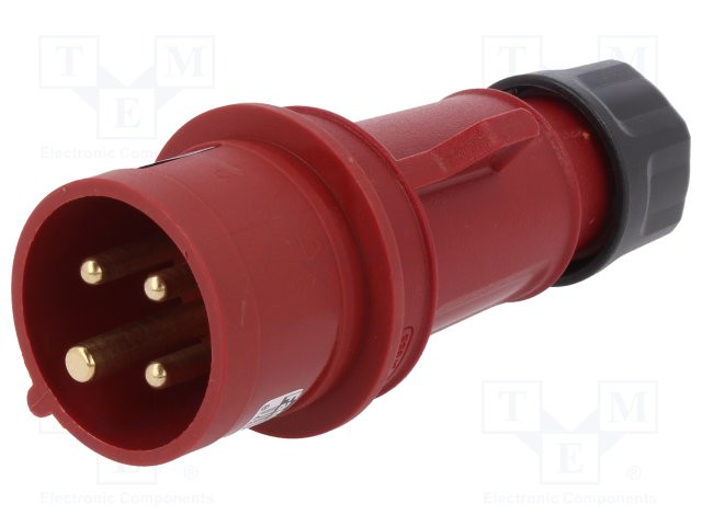 Conector de alimentación AC trifásico 3P+TT 16A IP44. Mod. 0146TME