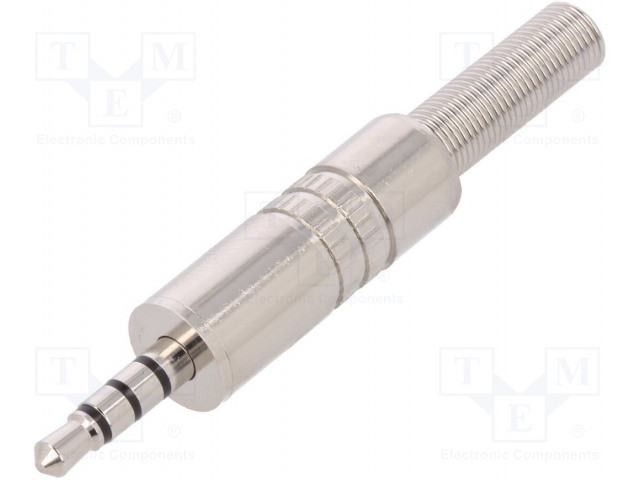 Conector Jack 3,5mm 4 contactos. Mod. 0217M