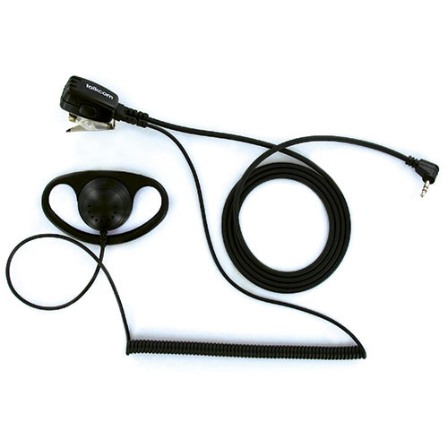 Auricular con micrófono sujeción para walkie talkie Talkcom. Auricular Tipo D. Mod. FNTN8005