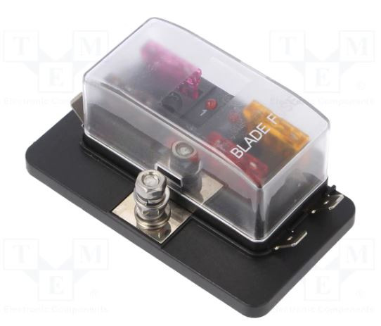 [FUSEHOLDER04TME] Divisor de alimentación coche ATO x4 fusible. Mod. FUSE.HOLDER.04