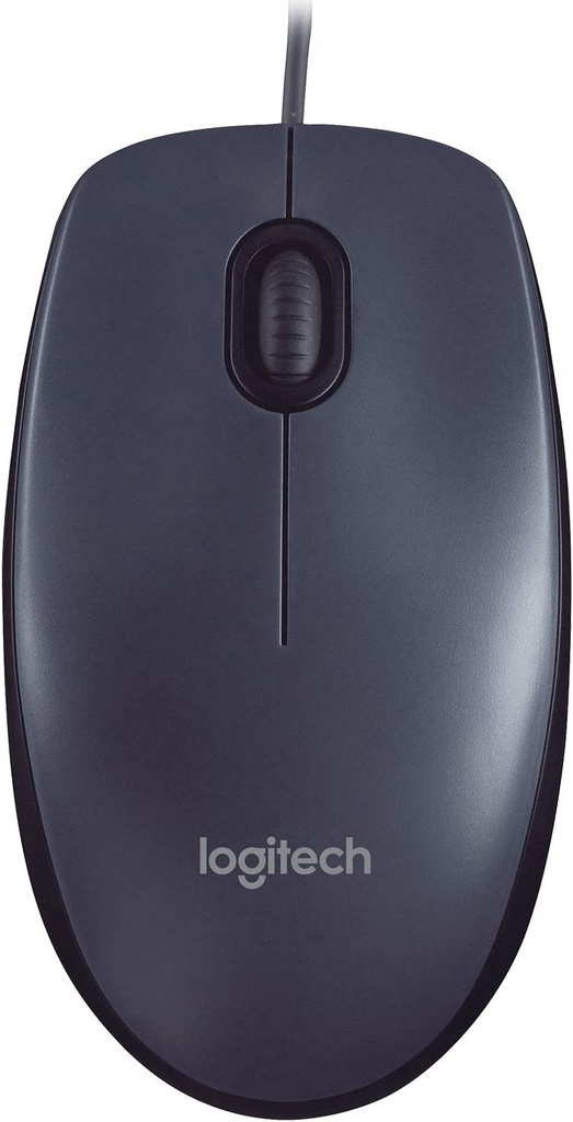 Ratón con cable negro USB Logitech M90. Mod. 910-001793