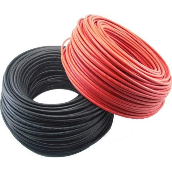Cable solar unipolar de 6 mm2 de color ROJO. Mod. CABFOT6RJ
