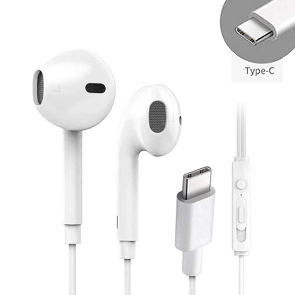 [EP1917] Auricular con micro USB C blanco. Mod. EP1901