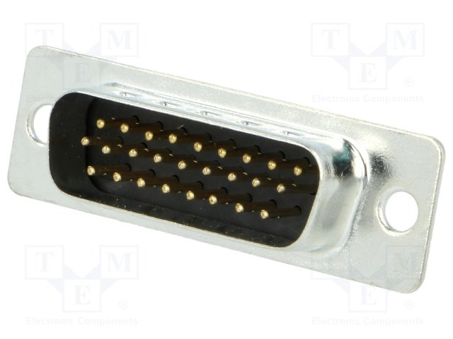 Conector chasis macho sub-d 26 pines tres filas HDS26MTBS