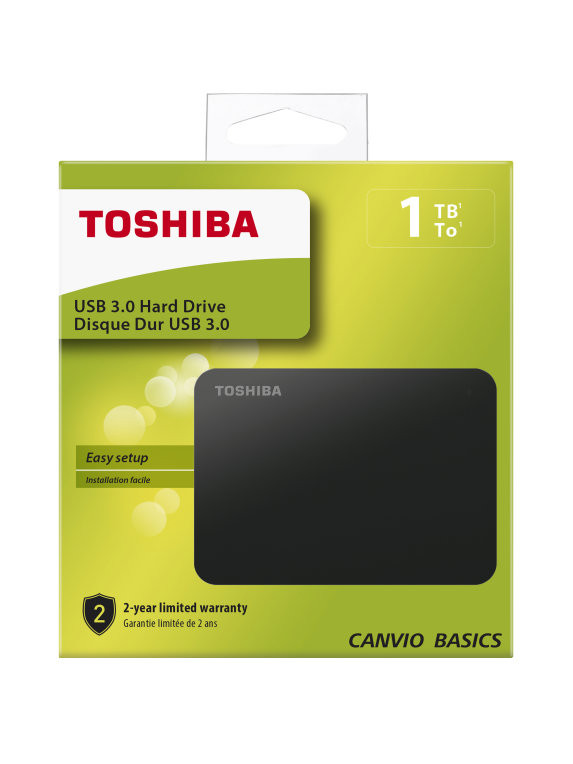 Disco duro externo 1TB 2.5" Toshiba Basic. MOD. HDTB410EK3AA