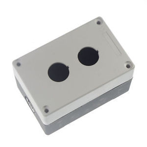 Caja para 2 pulsadores sin equipar IP65 Gris. Mod. HJ9-2-G