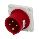 Clavija industrial macho tras cuadro 3P+TT 16A. Mod. 13370