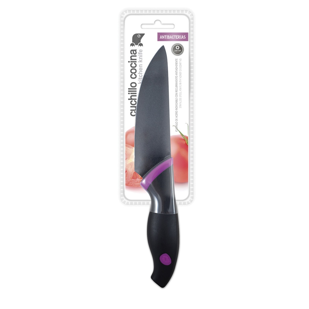 Cuchillo de cocina 12 cm morado HOKN013M