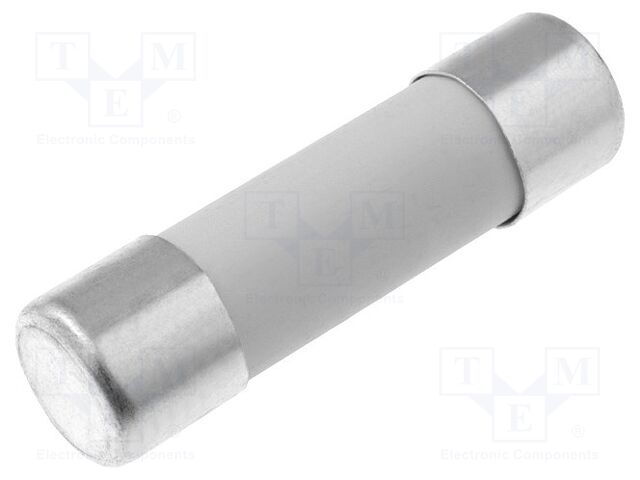 Fusible cristal cerámico lento 10A 250VCA 5x20mm. Mod. ZCT-10A
