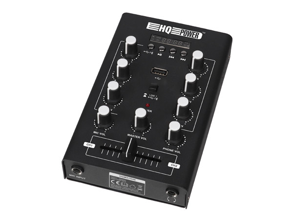 MINI MESA DE MEZCLAS ESTÉREO CON CONEXIÓN USB y BLUETOOTH HQ POWER. MOD. HQMX11008
