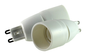 Adaptador bombillas G9 a E14. Mod. 12.107