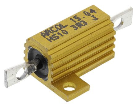 Resistencia de potencia con radiador atornillable 10W 3R3. Mod. HS10-3R3