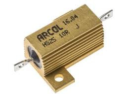 [HS2510RJ] Resistencia de potencia con radiador atornillable HS25-10R 25W 10 Ohmios