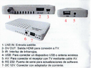 Receptor satélite Ethernet multimedia Illusion. Mod. SA-1000