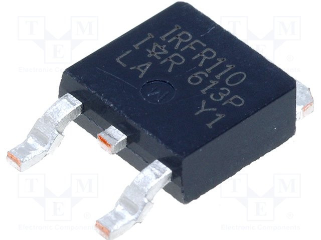 Transistor N-MOSFET 100V 2,7A 25W DPAK. Mod. IRFR110