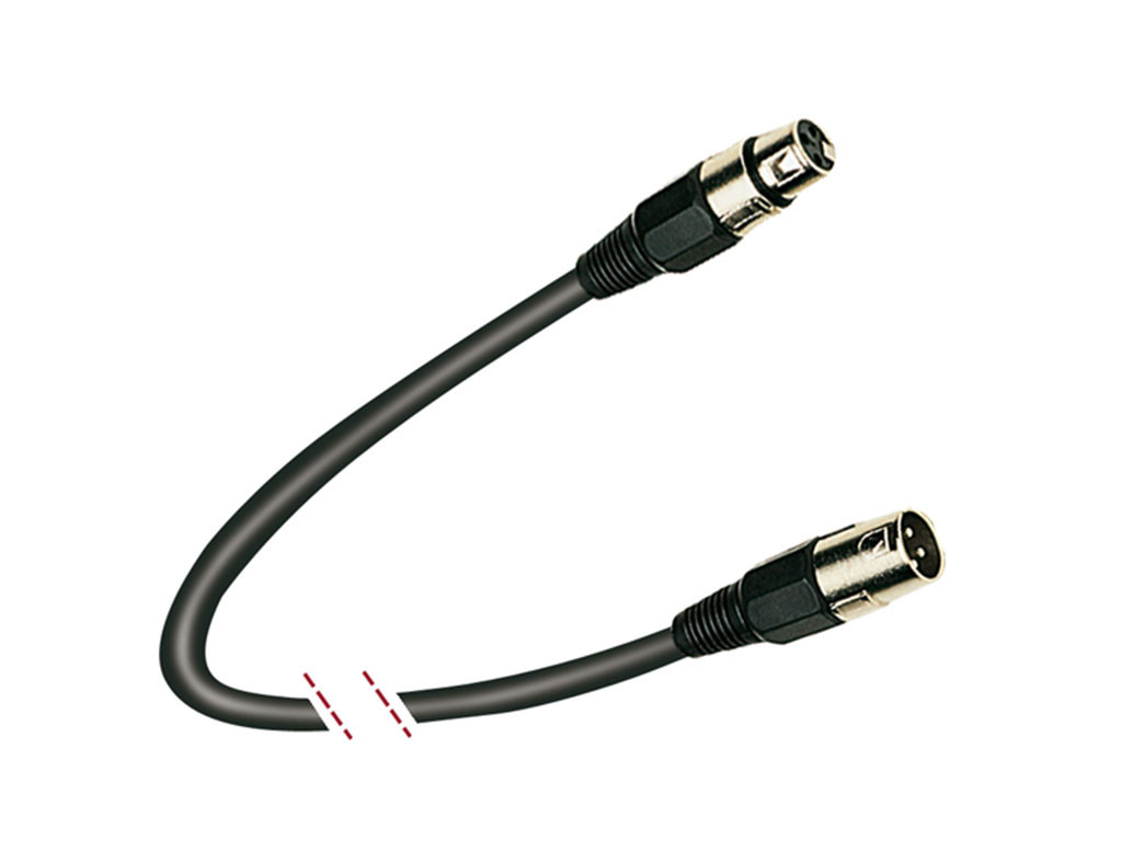 Cable de audio XLR3 hembra - XLR3 macho 10 metros MARK. Mod. K72