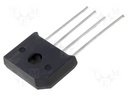 Puente rectificador monofásico 10A 400V plano. Mod. KBU10G