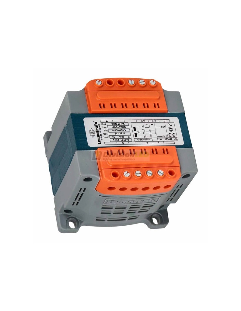 [210B13TKS] Transformador TKS 100VA IP20 230-400/24-48V. Mod. 210B13TKS
