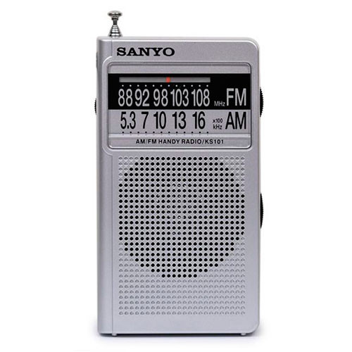 [KS101FSK] RADIO PORTATIL ALTAVOZ AM/FM SANYO. Mod. KS101BLK