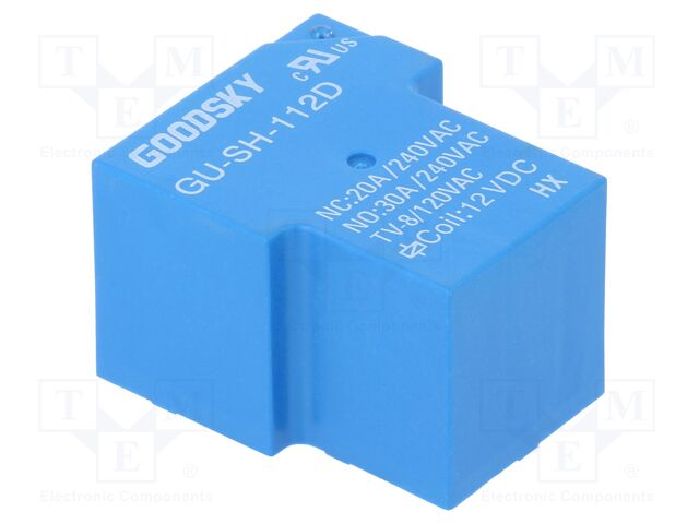 [GUSH112D] Relé electromagnético SPDT 12VCC 30A Serie L90. Mod. L90-12W
